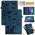 thumbnail image 1 of Allytech Case for iPad Pro 11 Inch 4th/3rd/2nd/1st Gen/iPad Air 11 inch 2024, Lovely Pattern PU Leather Wallet Auto Sleep Wake Shockproof Cover with Stylus Holder Card Slots, Fit iPad Air 4/5,Darkblue, 1 of 8