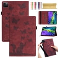 thumbnail image 1 of Allytech Case for iPad Pro 11 Inch 4th/3rd/2nd/1st Gen/iPad Air 11 inch 2024, Lovely Pattern PU Leather Wallet Auto Sleep Wake Shockproof Cover with Stylus Holder Card Slots, Fit iPad Air 4/5, Winered, 1 of 8
