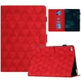 thumbnail image 1 of Allytech Case for iPad mini 1/2/3/4/5, Embossed Pattern PU Leather Case with Card Slots & Pen Holder, Multi-Angle Viewing Stand Auto Sleep Wake Shockproof Flip Case, Red, 1 of 10