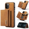 thumbnail image 1 of Allytech Case for iPhone 11 Pro Max, Premium PU Leather Microfiber Lining Credit Card Holder Cash Pocket Double Magnetic Closure Detachable Wallet Case Cover for iPhone 11 Pro Max 6.5 inch 2019, Brown, 1 of 10