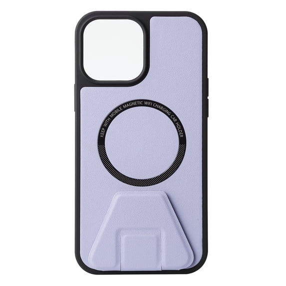 Allytech Case for iPhone 12 Pro Leather Texture Slim Thin with Hidden Kickstand Magnetic Magsafe Shockproof Protective Case For iPhone 12 Pro,Lightblue
