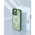 thumbnail image 1 of Allytech Case for iPhone 12 Pro Max 6.7" Cover Compatible with Magsafe Chargers and Accessories, Anti-Scratch Hard PC & Non-Slip TPU Bumper Slim Fit Shockproof Case for iPhone 12 Pro Max 2020, Green, 1 of 5