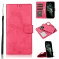 thumbnail image 1 of Allytech Case for iPhone 13 2021, 2-in-1 Magnetic Detachable Wallet Folio Vegan PU Leather Protective Card/Cash Slot Folding Stand Cover with Hand Rope for iPhone 13 5G 6.1" 2021, Rose, 1 of 7