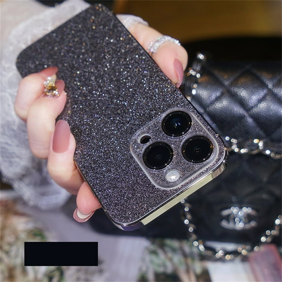 Allytech Case for iPhone 13 Pro Max 5G 6.7 inch 2021, Glitter Bling Sparkly Case for Women Girly Shockproof Len Protective Slim Case for Apple iPhone 13 Pro Max 2021, Black
