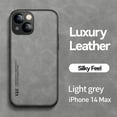 thumbnail image 1 of Allytech Case for iPhone 14 Plus(2022), Secure Wrap Business Case [PU Leather + Soft TPU Shell] Shockproof Anti-fall Car Magnetic Suction Skily Feel Uktra-thin Light Case for iPhone 14 Max, Lightgray, 1 of 2