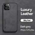 thumbnail image 1 of Allytech Case for iPhone 14 Pro Max(2022), Secure Wrap Business Case [PU Leather + Soft TPU] Shockproof Anti-fall Car Magnetic Suction Skily Feel Ultra-thin Light Case for iPhone 14 Pro Max, Darkgray, 1 of 3