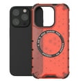 thumbnail image 1 of Allytech Case for iPhone 14 Pro Max, Non-Yellowing Anti-Scratch Slim Thin Translucent Honeycomb Heat Dissipation Dual-Layer Drop Protection Bumper Case Cover Compatible with MagSafe, Red, 1 of 7