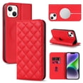 thumbnail image 1 of Allytech Case for iPhone 15 Plus Compatible with MagSafe Wireless Charging, Shockproof Full Protective Flip Folio Wallet Case with RFID Blocking Card Slots PU Leather Stand Magnetic Cover, Red, 1 of 9