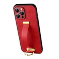 thumbnail image 1 of Allytech Case for iPhone 15 Pro Max with Wristband & Ring Holder, Luxury PU Leather Screen Lens Protection Shockproof Anti-Scratch Slim Cover Case for Women Men - Red, 1 of 6
