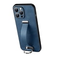 thumbnail image 1 of Allytech Case for iPhone 16 Pro with Wristband & Ring Holder, Luxury PU Leather Screen Lens Protection Shockproof Anti-Scratch Slim Cover Case for Women Men, Darkblue, 1 of 1