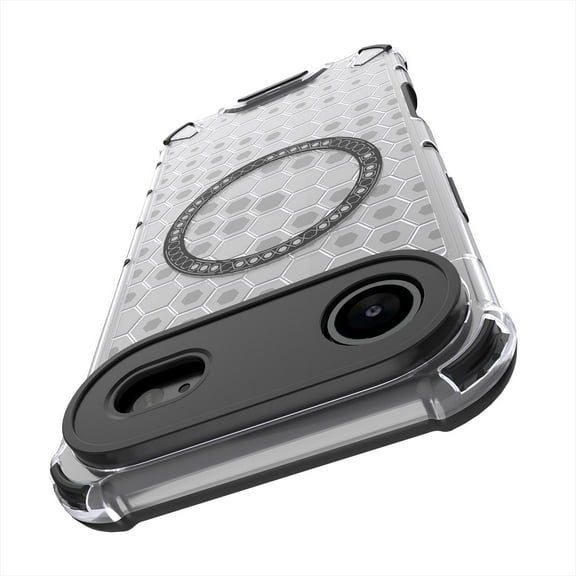 Allytech Case for iPhone 17 Air, Non-Yellowing Anti-Scratch Slim Thin Translucent Honeycomb Heat Dissipation Dual-Layer Drop Protection Bumper Case Cover Compatible with MagSafe, White