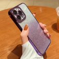 thumbnail image 1 of Allytech Case for iPhone SE 2022/2020/ iPhone 8/ iPhone 7 (4.7 inch), Camera Lens Protective Sparkle Bling Luxury Flexible Phone Case for iPhone SE 3rd Gen 2022/ 2nd Gen 2020/ iPhone 7/8, Darkpurple, 1 of 9