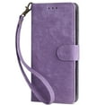 thumbnail image 1 of Allytech Cell Phone Wallet Case for Samsung Galaxy S24, RFID Blocking Card Holder PU Leather Shockproof Wrist Strap Magnetic Flip Phone Cover for Samsung Galaxy S24 2024 (6.2 inch), Purple, 1 of 7