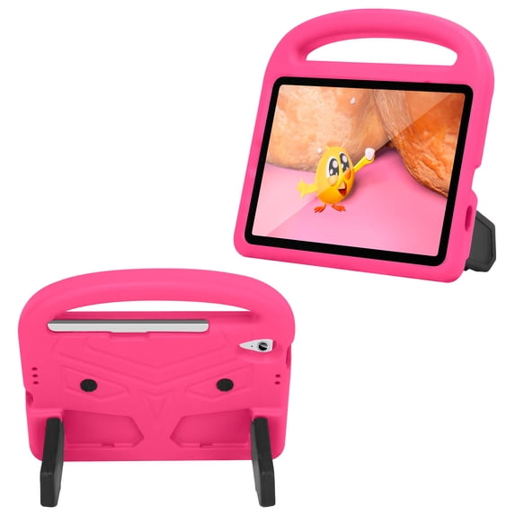 Allytech Children-Friendly Cover for iPad Mini 6 Case 2021 8,3 inch, Light EVA Shockproof Protective Handle Grip Slim Foldable Kickstand Kidsproof Case for iPad Mini 2021(6th Gen 8.3"), Pink