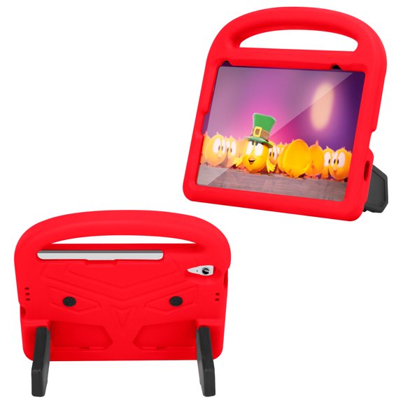 Allytech Children-Friendly Cover for iPad Mini 6 Case 2021 8,3 inch, Light EVA Shockproof Protective Handle Grip Slim Foldable Kickstand Kidsproof Case for iPad Mini 2021(6th Gen 8.3"), Red