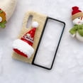 thumbnail image 1 of Allytech Christmas Phone Cover for Galaxy Z Fold 4, Warm Plush Furry Fuzzy Merry Christmas Hat Back Slim Cute Winter Shockproof Case Cover for Samsung Galaxy Z Fold 4 5G for Kids Girls Women, Beige, 1 of 8