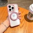thumbnail image 1 of Allytech Clear Case Designed for iPhone 13 Pro - 360° Rotatable Kickstand - Compatible with MagSafe - Soft TPU Bumper - Slim & Light Shockproof Non-Yellowing Phone Cover Case, Pink, 1 of 9