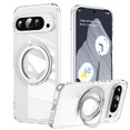 thumbnail image 1 of Allytech Clear Case for Google Pixel 9 Pro XL, Compatible with Magsafe, Slim Fit Lightweight Soft TPU + Hard PC Military Grade Protection Shockproof Case with 360° Rotatable Magnetic Ring Stand, Clear, 1 of 5