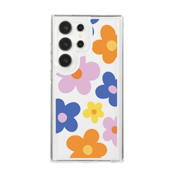 Allytech Clear Case for Samsung Galaxy A16 5G, Slim Fit Lightweight Soft TPU Cover with Stylish Flower Pattern, Shockproof Non-Yellowing Protective Phone Case for Women Girls, Flower-F