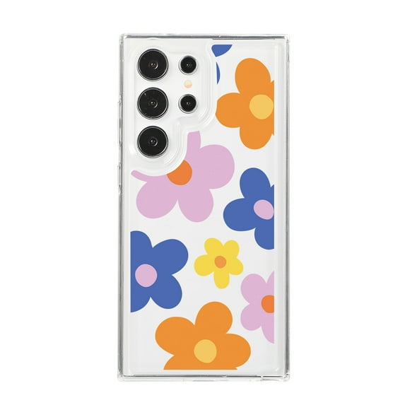 Allytech Clear Case for Samsung Galaxy A16 5G, Slim Fit Lightweight Soft TPU Cover with Stylish Flower Pattern, Shockproof Non-Yellowing Protective Phone Case for Women Girls, Flower-F