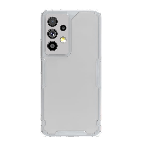 Allytech Clear Case for Samsung Galaxy A73 5G(2022), Slim Transparent Hard PC Back Soft Airbag TPU Silicone Shockproof Drop Protection Back Cover for Samsung A73 5G 6.7", White