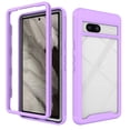 thumbnail image 1 of Allytech Clear Case for Google Pixel 8, Hybrid Rugged Shockproof Anti-Yellow Bumper Lightweight Hard Shell Phone Case for Google Pixel 8, Purple, 1 of 5
