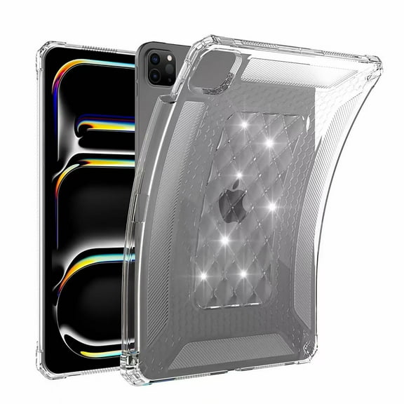 Allytech Clear Case for iPad Pro 11" 4th/3rd/2nd/1st / iPad Air 4/5, Shockproof Resistant Flexible Soft TPU Non-Slip Transparent Protective Slim Fit Case with Pencil Holder - Clear