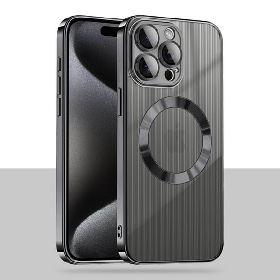 Allytech Clear Case for iPhone 14 Pro Max with Camera Lens Protector, Compatible with MagSafe, Soft TPU Shockproof Anti-Scratch [Slim & Lightweight] Magnetic Case for iPhone 14 Pro Max - Black