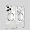 thumbnail image 1 of Allytech Clear Case for iPhone 14 Pro Max Case 2022, Magnetic Case with Built-in Magnets Compatible with MagSafe Yellow Resistant Slim Soft TPU Bumper Cover for iPhone 14 Pro Max 6.7", Silver, 1 of 10