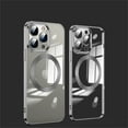 thumbnail image 1 of Allytech Clear Case for iPhone 14 Pro Max Case 2022, Magnetic Case with Built-in Magnets Compatible with MagSafe Yellow Resistant Slim Soft TPU Bumper Cover for iPhone 14 Pro Max 6.7", Black, 1 of 10