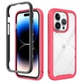 thumbnail image 1 of Allytech Clear Case for iPhone 15 Pro, Soft TPU + Rugged PC Back Case, Ultra Slim Lightweight Shockproof Bumper Anti-Drop Screen Camera Protection Stylish Transparent Shell - Rose, 1 of 6