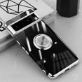 thumbnail image 1 of Allytech Clear Plating Case for Google Pixel 9 with Stand, 360° Rotatable Magnetic Ring Holder Support Car Mount, Soft TPU Bumper Ultra Thin Slim Protective Case for Women Men - Silver, 1 of 10