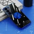 thumbnail image 1 of Allytech Clear Plating Case for Samsung Galaxy S24 Plus with Stand, 360° Rotatable Magnetic Ring Holder Support Car Mount,  Soft TPU Bumper Ultra Thin Slim Protective Case for Women Men - Blue, 1 of 10