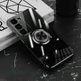 thumbnail image 1 of Allytech Clear Plating Case for Samsung Galaxy S24 with Stand, 360° Rotatable Magnetic Ring Holder Support Car Mount,  Soft TPU Bumper Ultra Thin Slim Protective Case for Women Men - Black, 1 of 10