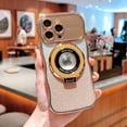 thumbnail image 1 of Allytech Clear Plating Case for iPhone 11 with Glitter Paper, [MagSafe Compatible] [Full Camera Protection] Large Window Shockproof Soft TPU Cover with Kickstand for Women Girls, Gold, 1 of 15
