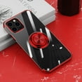 thumbnail image 1 of Allytech Clear Plating Case for iPhone 11 with Stand, 360° Rotatable Magnetic Ring Holder Support Car Mount,  Soft TPU Bumper Ultra Thin Slim Protective Case for Women Men - Red, 1 of 10