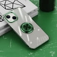 thumbnail image 1 of Allytech Clear Plating Case for iPhone 15 with Stand, 360° Rotatable Magnetic Ring Holder Support Car Mount,  Soft TPU Bumper Ultra Thin Slim Protective Case for Women Men - Darkgreen, 1 of 10