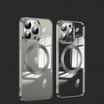 thumbnail image 1 of Allytech Clear Silicone Magnetic Case for iPhone 12 Pro 6.1 inch 2020, Slim Thin Non-Yellowing Compatible with MagSafe Accessories Camera Lens Protective Case for iPhone 12 Pro 2020, Black, 1 of 1