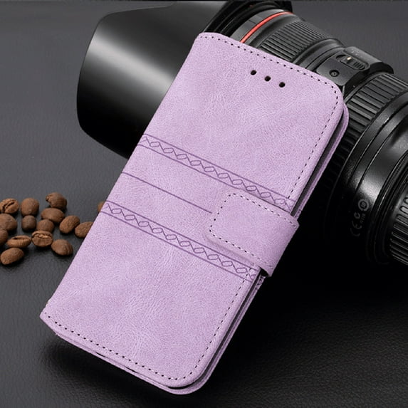 Allytech Compatible Flip Wallet Case For Motorola Moto G51 5G,Luxury PU Leather Kickstand Magnetic Closure with Wrist Strap Cover.For Motorola Moto G51 5G,Lightpurple