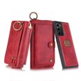 thumbnail image 1 of Allytech Compatible Galaxy Note 20 Wallet Case, Multi-Functional PU Leather Zip Wristlets Clutch Detachable Magnetic Card Slots Cash Purse Protection Cover for Samsung Galaxy Note 20,Red, 1 of 10