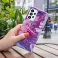thumbnail image 1 of Allytech Compatible with Samsung Galaxy A33 5G Case, Marble Design Series Case for Women Boys Girls Soft Slim TPU Shockproof Cover for Samsung Galaxy A33 5G, Red Purple Marble, 1 of 7