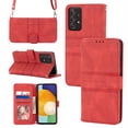 thumbnail image 1 of Allytech Compatible with Samsung Galaxy A53 5G Wallet Case,Multi-Function Wallet Case,Magnetic Wallet Case with Card Holder,PU Leather Kickstand Flip Cover with Detachable Lanyard, Red, 1 of 8