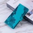 thumbnail image 1 of Allytech Compatible with Samsung Galaxy S22 Plus Flip Wallet Case,360 Protection Shockproof PU Pattern Embossed Magnetic Kickstand with Wrist Strap Cover.For Samsung Galaxy S22 Plus,Blue, 1 of 8