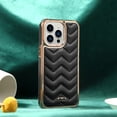 thumbnail image 1 of Allytech Compatible with iPhone 12/ 12 Pro Case, Electroplating Frame and PU Leather Back Shockproof Anti-Scrtch Non-Slip Cover for iPone 12 Pro/iPhone 12 6.1" 2020, Black, 1 of 6