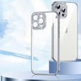 thumbnail image 1 of Allytech Compatible for iPhone 12 Pro Max 6.7 inch Clear Case,Luxury Shockproof Soft TPU Slim Crystal Sparkle Camera Protection Cover.For iPhone 12 Pro Max,Silver, 1 of 6