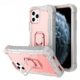 thumbnail image 1 of Allytech Compatible with iPhone 12 Pro Max Case, 3 Layer Heavy Duty Shockproof Protective Ring Holder Kickstand Holster Case for Apple iPhone 12 Pro Max 2020 Release[6.7 inch], Gray + Rosegold, 1 of 5