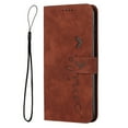 thumbnail image 1 of Allytech Compatible with iPhone 13 Pro Max, 6.7 inch, Flip Magnetic Buckle Strap Wallet Case, Skin Feel Premium Print TPU Leather Stand Feature Protective Phone Cover Case, Brown, 1 of 10
