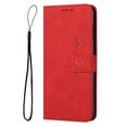 thumbnail image 1 of Allytech Compatible with iPhone 13 Pro Max, 6.7 inch, Flip Magnetic Buckle Strap Wallet Case, Skin Feel Premium Print TPU Leather Stand Feature Protective Phone Cover Case, Red, 1 of 10