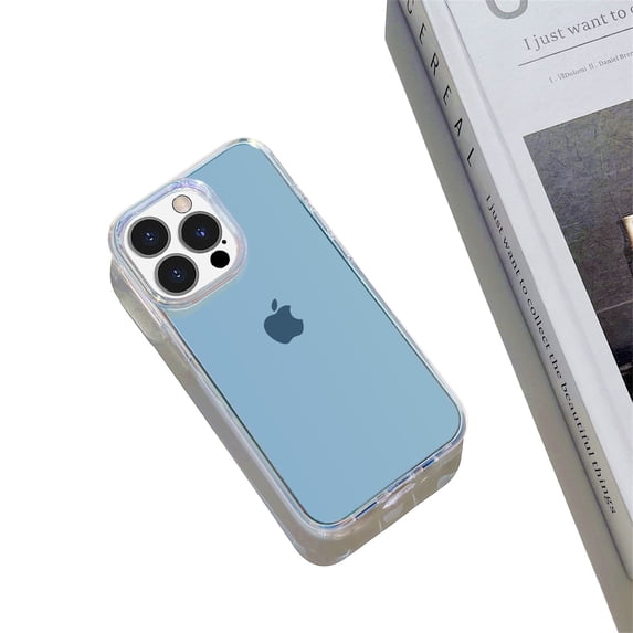 Allytech Compatible with iPhone 13 Pro Max Plating Case, Clear Case for iPhone 13 Pro Max 6.7" Camera Protection Soft TPU Shockproof Back Cover for Women Girls, Blue
