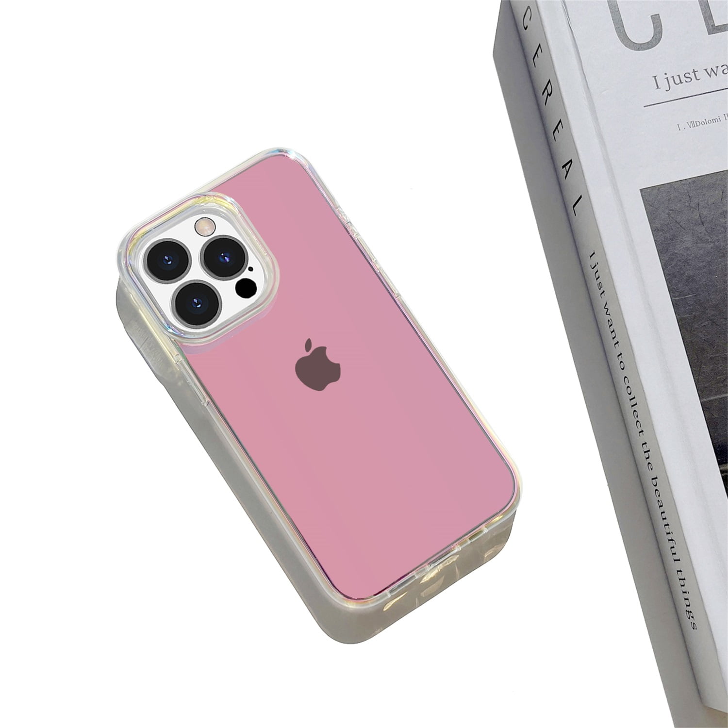Allytech Compatible with iPhone 13 Pro Max Plating Case, Clear